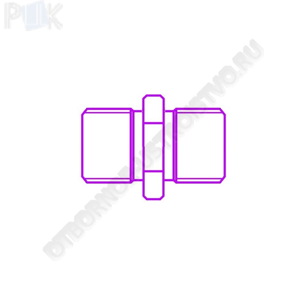Переходник внешняя G1/2 - внешняя G1/2 ст. 12х18н10т